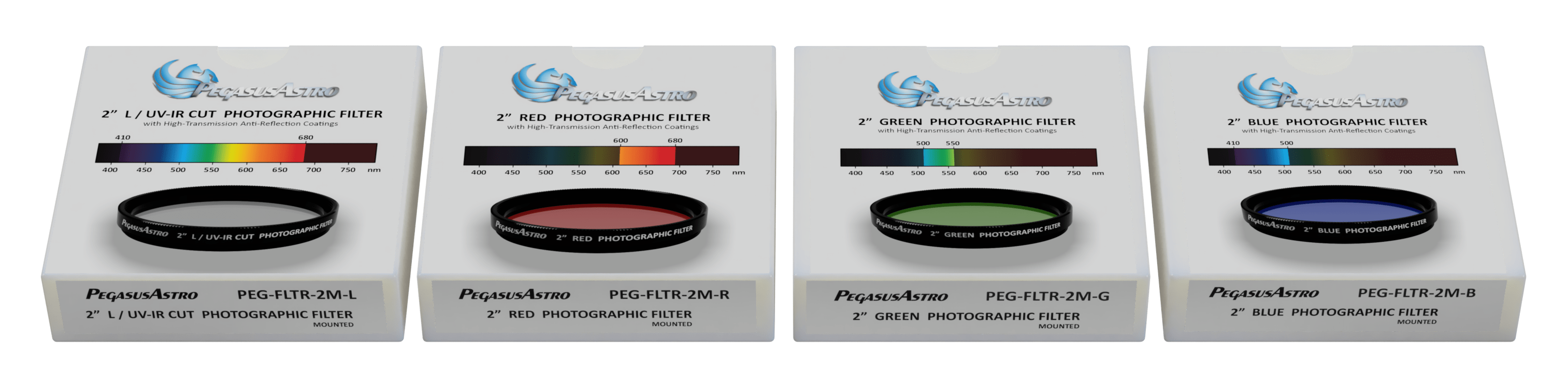 2" Mounted Photographic Filter - LRGB Set