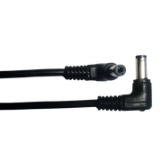 Pack of 2 x 2.1 to 2.1 Cables 1m Angled