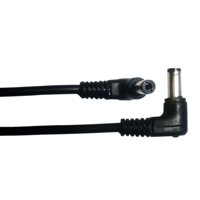 Pack of 2 x 2.1 to 2.1 Cables 1m Angled