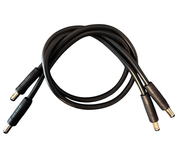 Pack of 2 x 2.1 to 2.5 Silicon Cables 1.0m – Ultra Flexible for Cold Environments