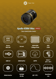 Apollo 428M MAX Pro USB3.0 Mono Cooled Camera (IMX428)