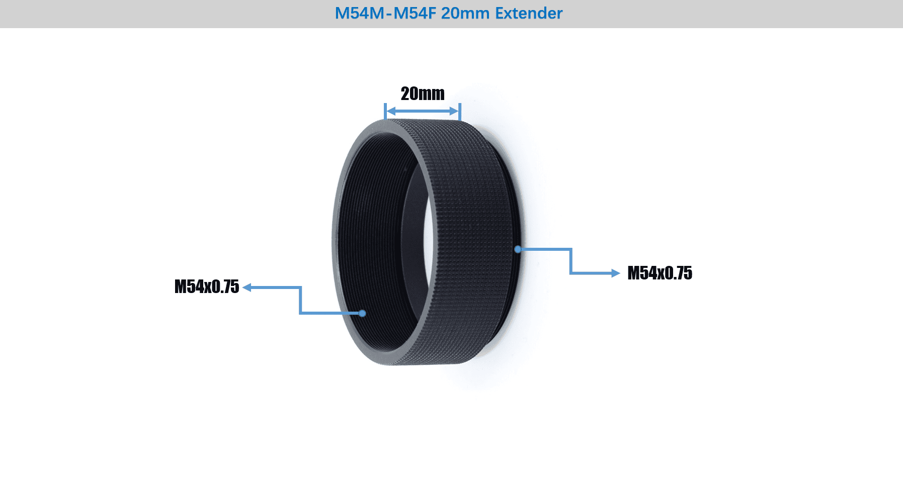 M54M-M54F 20MM Extender