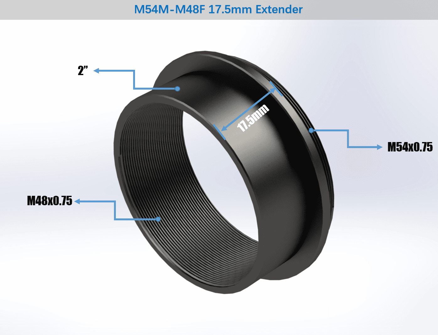 M48F-M54M 17.5MM Adapter