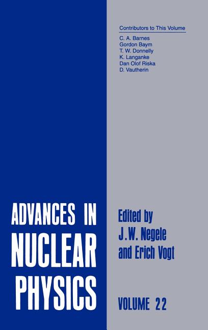 Advances in Nuclear Physics: Volume 22 (1996)