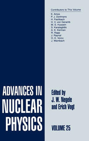 Advances in Nuclear Physics: Volume 25 (2000)