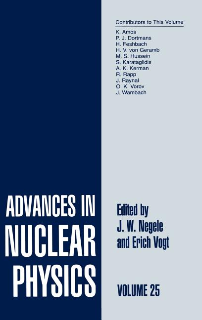 Advances in Nuclear Physics: Volume 25 (2000)