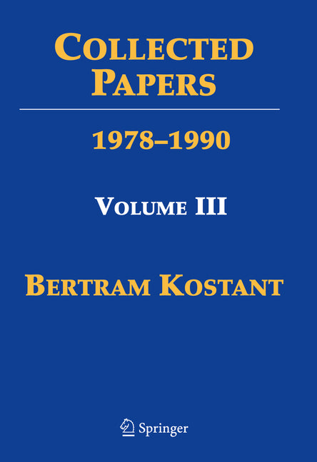 Collected Papers: Volume III 1978-1990 (2021)