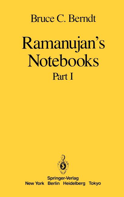 Ramanujan's Notebooks: Part I (1985)