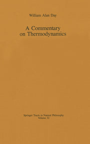 A Commentary on Thermodynamics