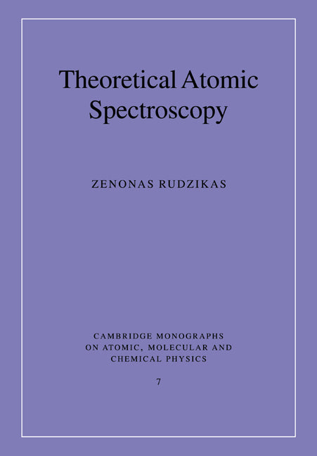 Theoretical Atomic Spectroscopy