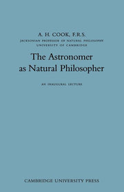 The Astronomer as Natural Philosopher