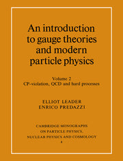 An Introduction to Gauge Theories and Modern Particle Physics: Vol 2