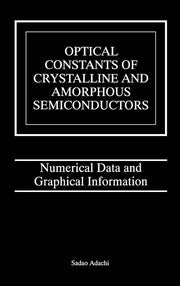 Optical Constants of Crystalline and Amorphous Semiconductors: Numerical Data and Graphical Information (1999)