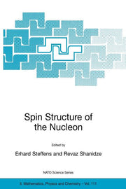 Spin Structure of the Nucleon (Softcover Reprint of the Original 1st 2003)