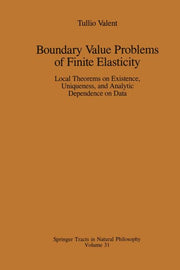 Boundary Value Problems of Finite Elasticity: Local Theorems on Existence, Uniqueness, and Analytic Dependence on Data (Softcover Reprint of the Origi