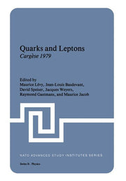 Quarks and Leptons: Cargese 1979 (1980)