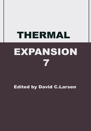 Thermal Expansion 7 (Softcover Reprint of the Original 1st 1982)