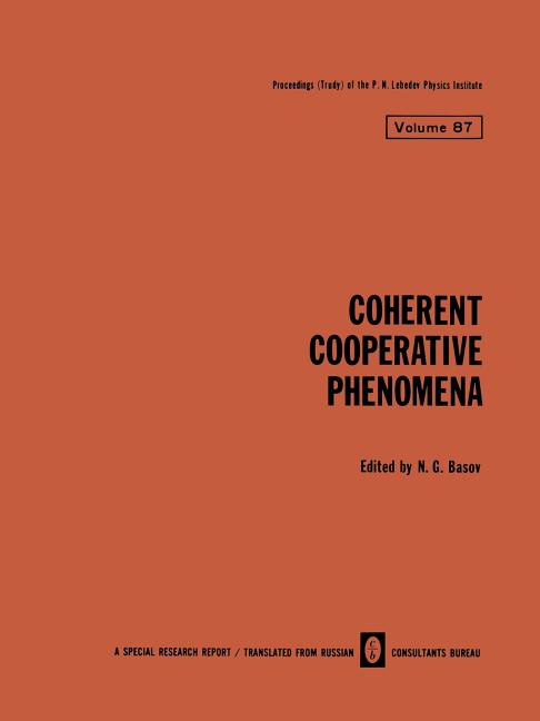 Coherent Cooperative Phenomena (1978)