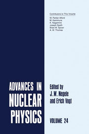 Advances in Nuclear Physics: Volume 24 (1998)