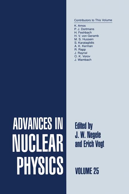 Advances in Nuclear Physics: Volume 25 (2000)