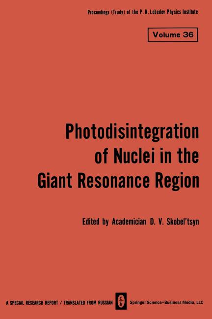 Photodisintegration of Nuclei in the Giant Resonance Region (1967)