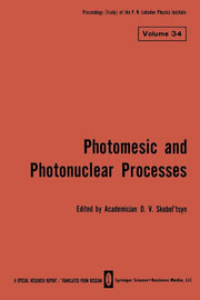 Photomesic and Photonuclear Processes (1967)