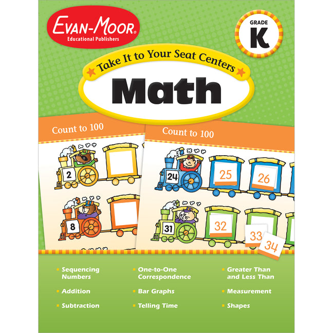 Take It to Your Seat Math Centers Grade K (Teacher)