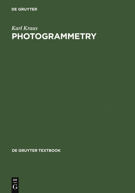 Photogrammetry: Geometry from Images and Laser Scans