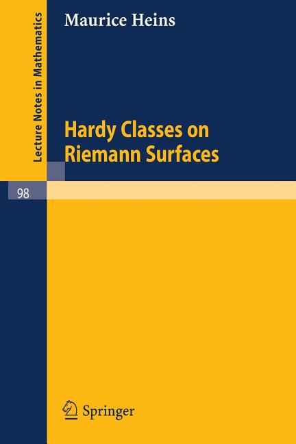 Hardy Classes on Riemann Surfaces (1969)