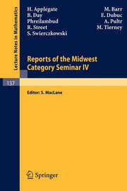 Reports of the Midwest Category Seminar IV (1970)