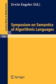Symposium on Semantics of Algorithmic Languages (1971)
