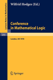 Conference in Mathematical Logic - London '70 (1972)