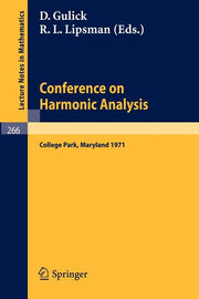 Conference on Harmonic Analysis: College Park, Maryland, 1971 (1972)
