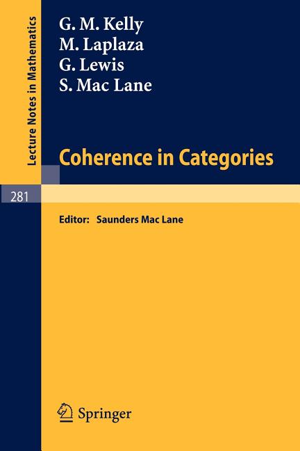 Coherence in Categories (1972)