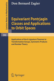 Equivariant Pontrjagin Classes and Applications to Orbit Spaces: Applications of the G-Signature Theorem to Transformation Groups, Symmetric Products