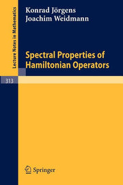 Spectral Properties of Hamiltonian Operators (Softcover Reprint of the Original 1st 1973)