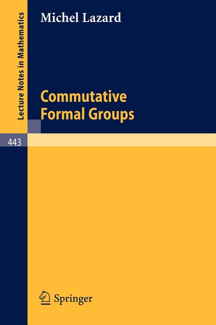 Commutative Formal Groups (1975)