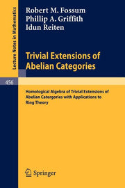 Trivial Extensions of Abelian Categories: Homological Algebra of Trivial Extensions of Abelian Catergories with Applications to Ring Theory (1975)