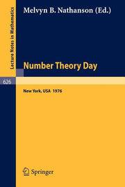 Number Theory Day: Proceedings of the Conference Held at Rockefeller University, New York, 1976 (1977)