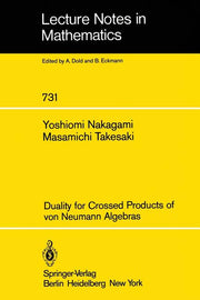 Duality for Crossed Products of Von Neumann Algebras (1979)