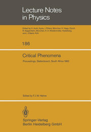 Critical Phenomena: Proceedings of the Summer School Held at the University of Stellenbosch, South Africa January 18-29, 1982 (1983)