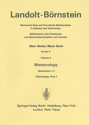 Meteorology: Subvolume C 2: Climatology. Part 2 (1989)