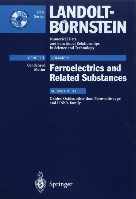 Oxides Other Than Perovskite-Type and Linbo3 Family (2002)