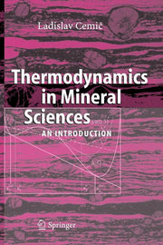 Thermodynamics in Mineral Sciences: An Introduction (2005)