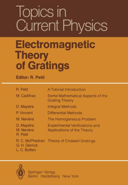 Electromagnetic Theory of Gratings (Softcover Reprint of the Original 1st 1980)
