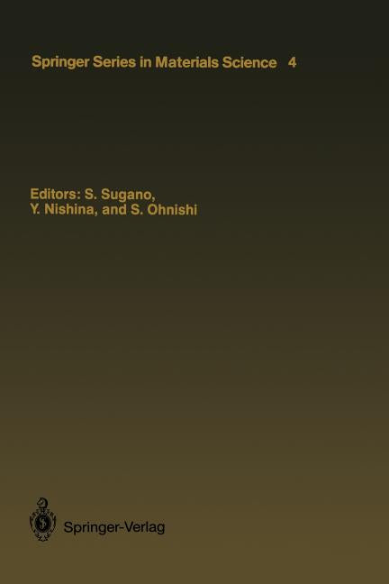 Microclusters: Proceedings of the First NEC Symposium, Hakone and Kawasaki, Japan, October 20-23, 1986 (Softcover Reprint of the Original 1st 1987)