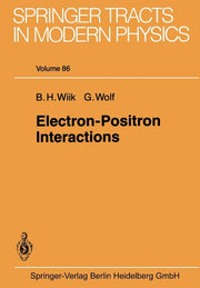Electron-Positron Interactions (Softcover Reprint of the Original 1st 1979)