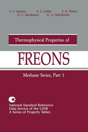 Thermophysical Properties of Freons: Methane Series, Part 1 (Softcover Reprint of the Original 1st 1987)