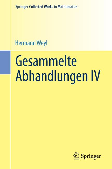 Gesammelte Abhandlungen IV (2015. Reprint 2014 of the 1968)
