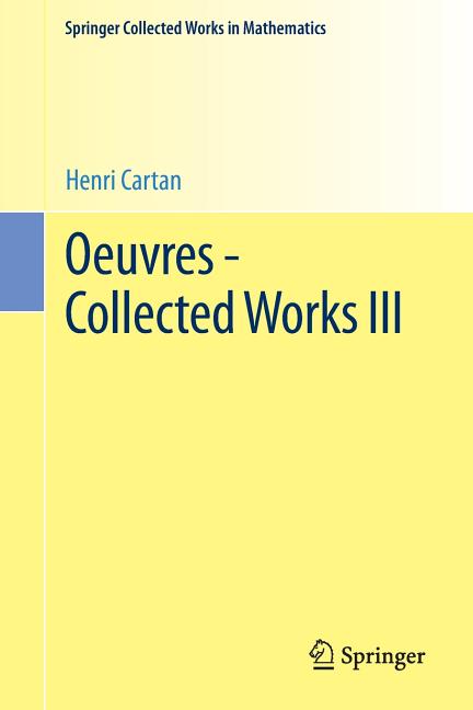 Oeuvres - Collected Works III (1979, Reprint 2015 of the 1979)